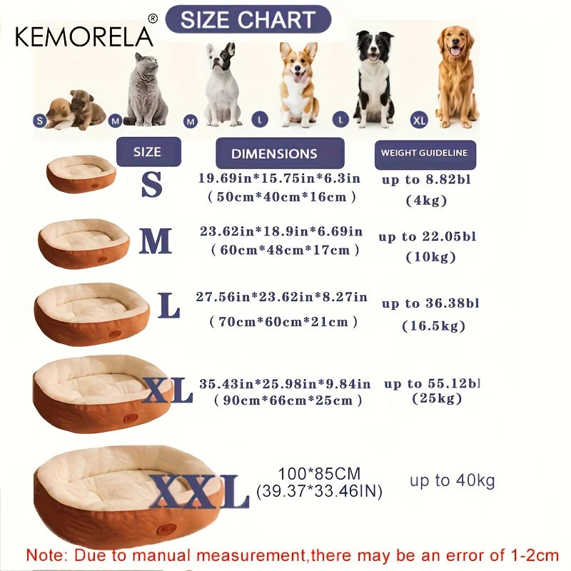 PETAMOUR Pet Bed for Dogs and Cats