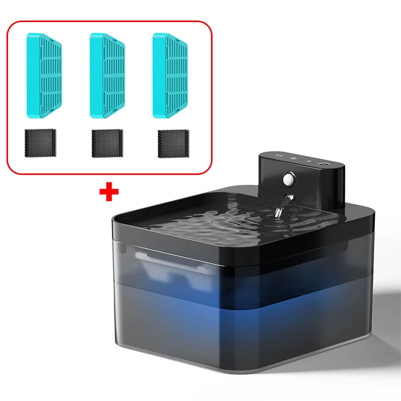 PETAMOUR Wireless Automatic Pet Water Fountain