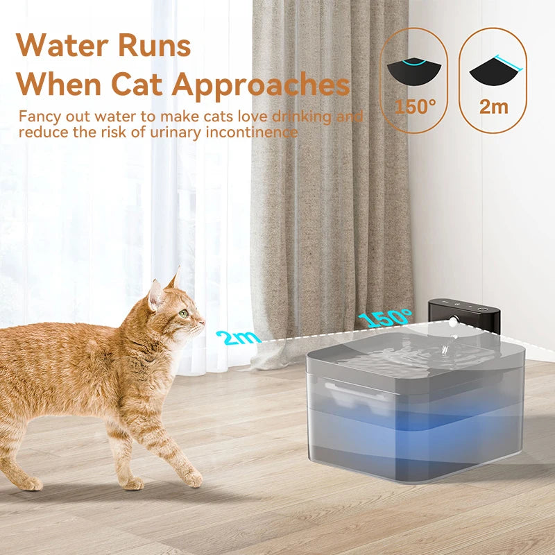 PETAMOUR Wireless Automatic Pet Water Fountain