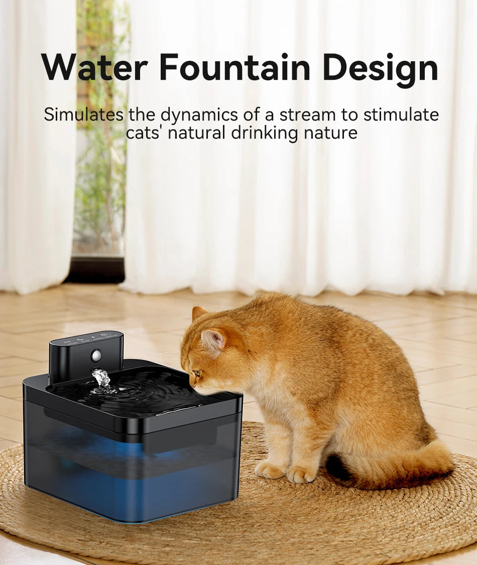 PETAMOUR Wireless Automatic Pet Water Fountain