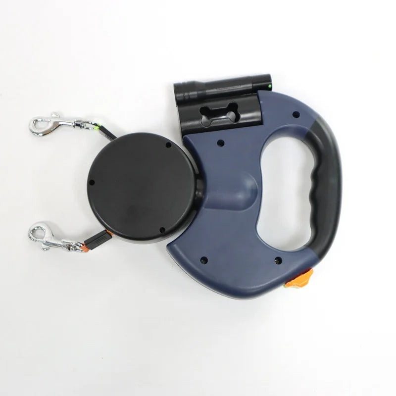 PETAMOUR Dual-head retractable dog leash |anti-entanglement design