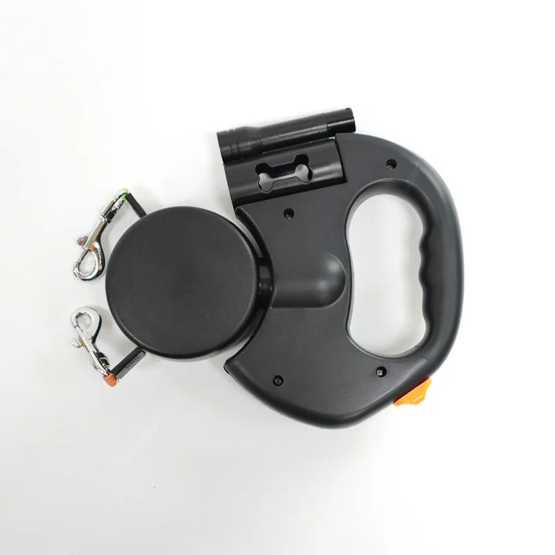 PETAMOUR Dual-head retractable dog leash |anti-entanglement design