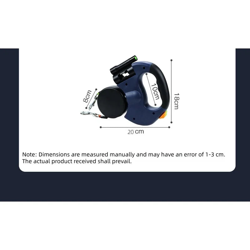 PETAMOUR Dual-head retractable dog leash |anti-entanglement design