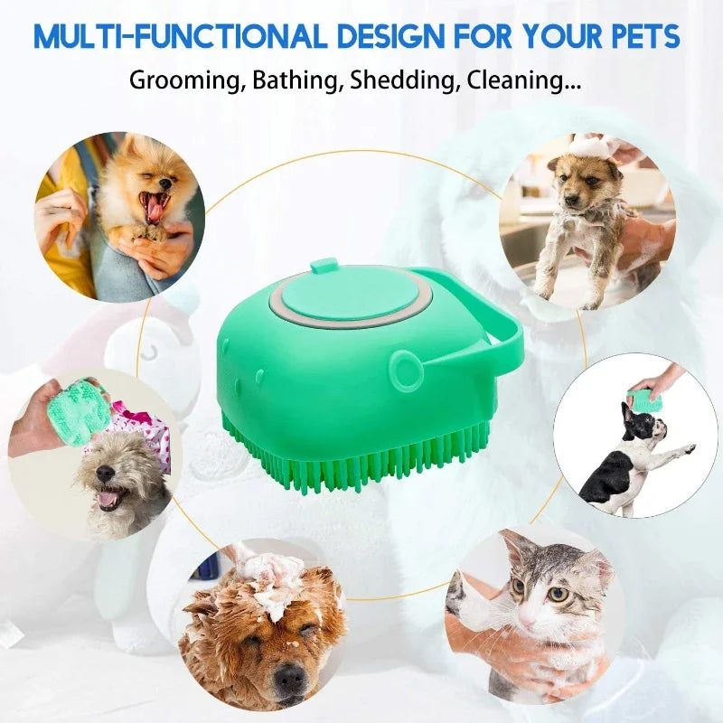 PETAMOUR Pet Dog Shampoo Brush