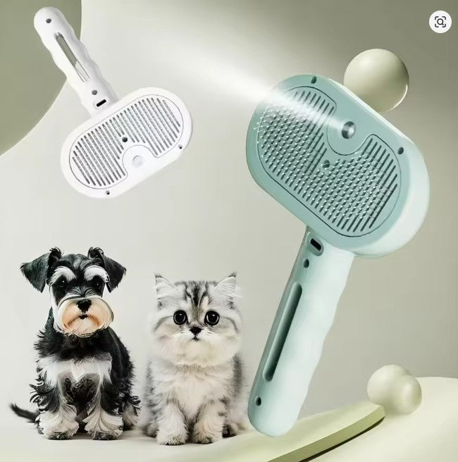 PETAMOUR Spray Groom Comb | Water Mist Humidifier Comb
