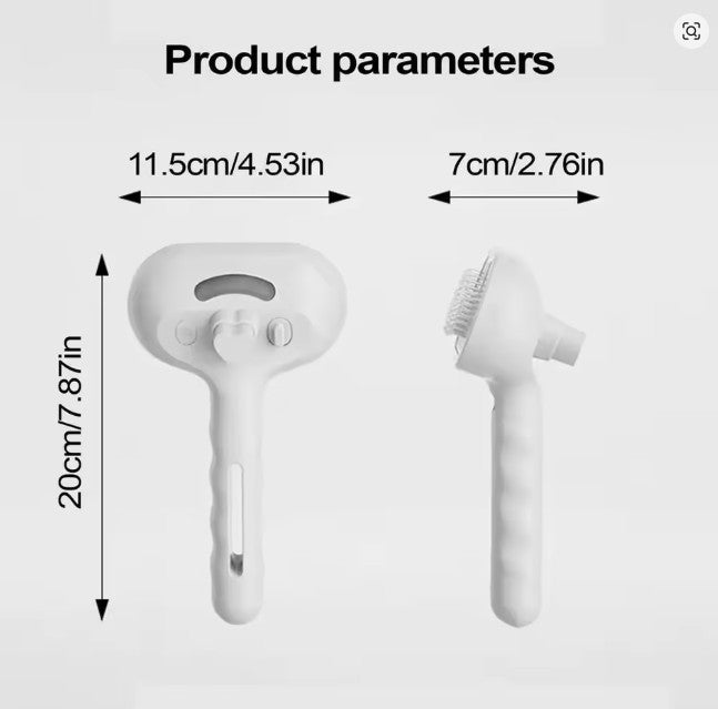 PETAMOUR Spray Groom Comb | Water Mist Humidifier Comb