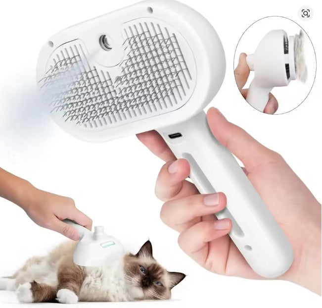 PETAMOUR Spray Groom Comb | Water Mist Humidifier Comb