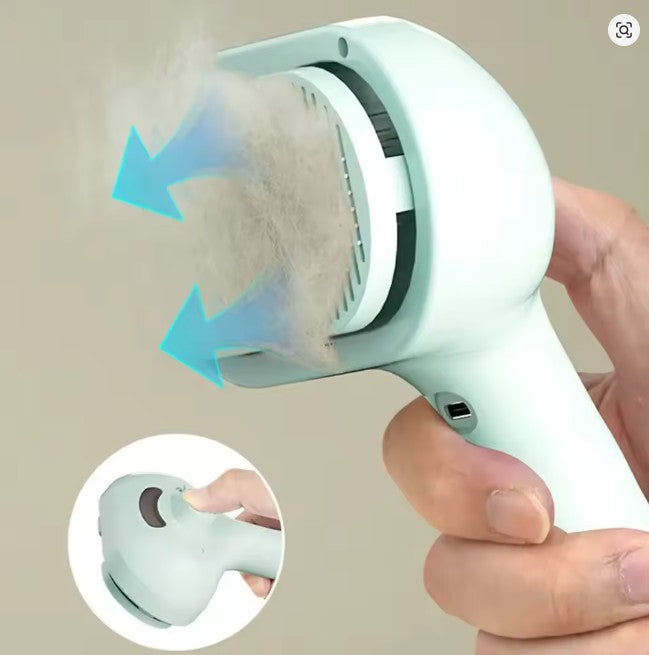 PETAMOUR Spray Groom Comb | Water Mist Humidifier Comb