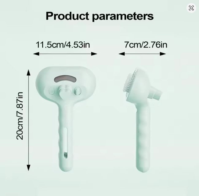 PETAMOUR Spray Groom Comb | Water Mist Humidifier Comb