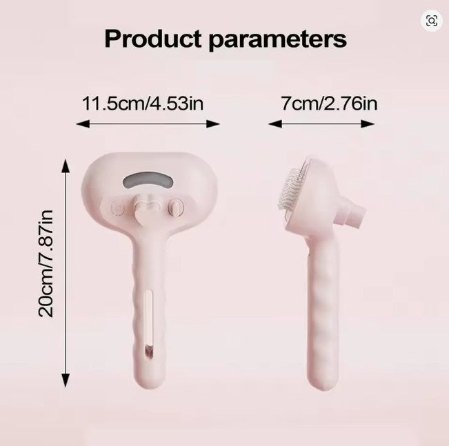 PETAMOUR Spray Groom Comb | Water Mist Humidifier Comb